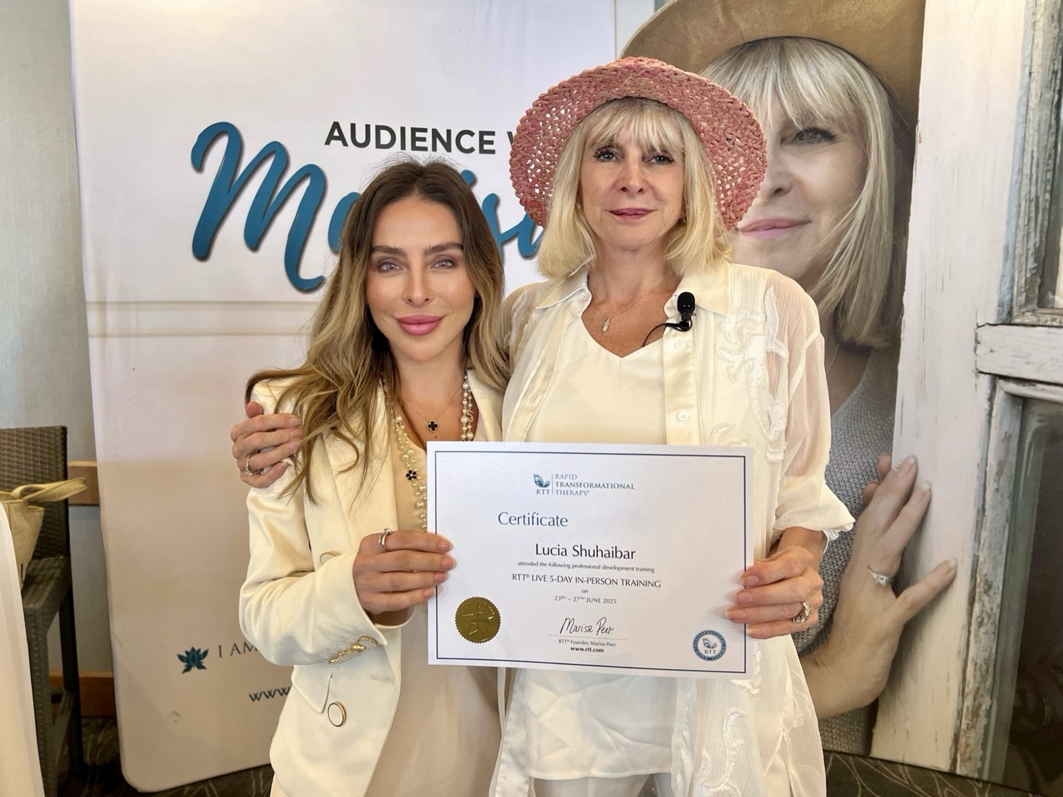 Lucia receiving RTT certification
